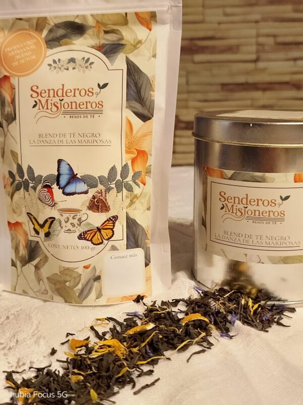 Packaging de té y un azucarero